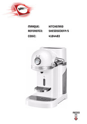 KitchenAid NESPRESSO myMachine 5KES0503EFP/5 Manuel D'utilisation