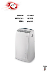 DeLonghi PAC N76 Notice D'utilisation