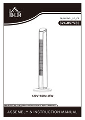 HOMCOM 824-057V80 Manuel D'assemblage Et D'instructions