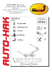 AUTO-HAK M70A Instructions De Montage