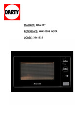 Brandt MM1020B Guide D'installation Et D'utilisation