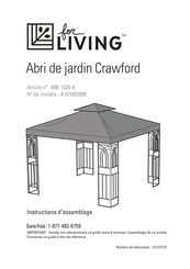 for Living Crawford A101003000 Instructions D'assemblage