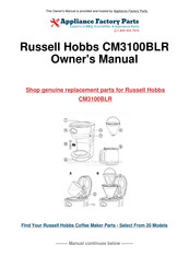 Russell Hobbs CM3100BLR Mode D'emploi