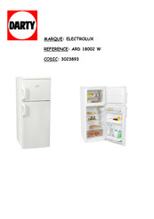 Electrolux Arthur Martin ARD 18002 W Notice D'utilisation