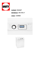 Brandt EFE 9731 F Guide D'installation & D'utilisation