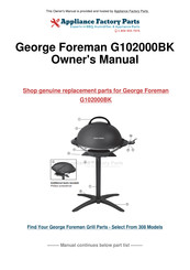 George Foreman G102000BK Guide D'utilisation Et D'entretien