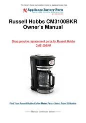 Russell Hobbs CM3100BKR Mode D'emploi