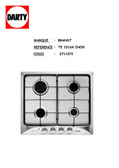 Brandt TE 1016X Guide D'utilisation