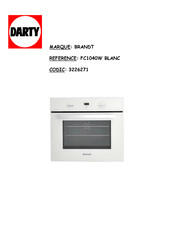 Brandt FC1040W Guide D'utilisation