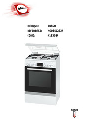 Bosch HGD85D223F Notice D'utilisation