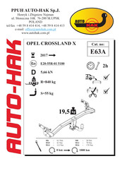 AUTO-HAK E63A Instructions De Montage