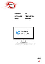 HP Pavilion 24-R075NF Manuel De L'utilisateur