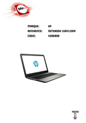 HP 15AY119NF Manuel De L'utilisateur