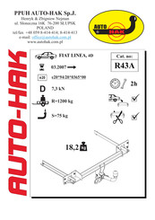 AUTO-HAK R43A Instructions De Montage