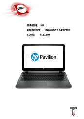 HP Pavilion 15-P226NF Manuel De L'utilisateur