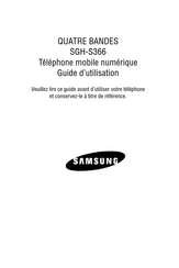 Samsung SGH-S366 Guide D'utilisation