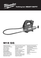 Milwaukee M18 GG-0 Notice Originale