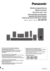 Panasonic SC-XH170 Mode D'emploi