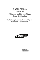 Samsung SGH-J706 Guide D'utilisation