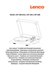 LENCO LBT-188V2 Guide D'utilisation