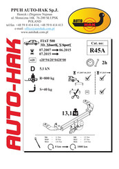 AUTO-HAK R45A Instructions De Montage