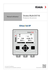 Knick Stratos Multi E471N Manuel Utilisateur