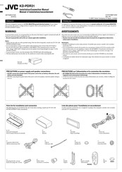 Jvc KD-PDR31 Manuel D'installation/Raccordement