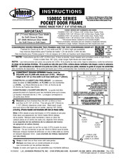 Johnson Hardware 152668SC Instructions