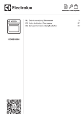 Electrolux KOBBS39H Notice D'utilisation