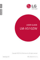 LG LM-X510ZW Guide De L'utilisateur