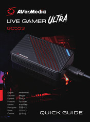 Avermedia LIVE GAMER ULTRA GC553 Guide Rapide