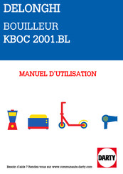 DeLonghi KBOC 2001.BL Manuel D'utilisation