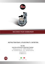 Fac HR 130 Instructions Pour L'utilisation