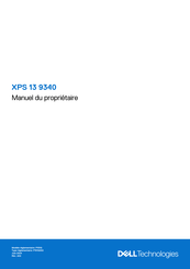 Dell XPS 13 9340 Manuel Du Propriétaire