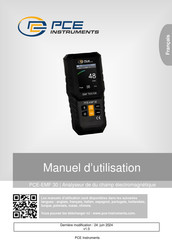 PCE Instruments PCE-EMF 30 Manuel D'utilisation