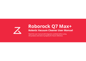 Roborock Q7 Max+ Mode D'emploi