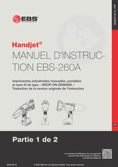 EBS Handjet EBS-260A Manuel D'instructions