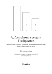 Ehrenkind Aufbewahrungssystem Tischplatten Manuel D'instructions