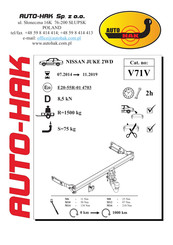 AUTO-HAK V71V Instructions De Montage