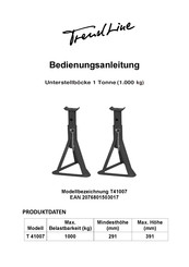 TrendLine T 41007 Manuel D'instructions