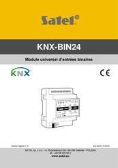 Satel KNX-BIN24 Mode D'emploi