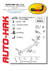 AUTO-HAK R50A Instructions De Montage