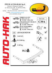 AUTO-HAK C39A Instructions De Montage