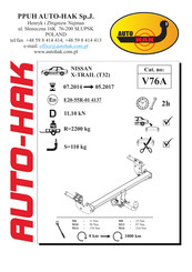 AUTO-HAK V76A Instructions De Montage