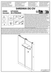 my home SARDINIA OG CIV UP 01035 Instructions D'assemblage