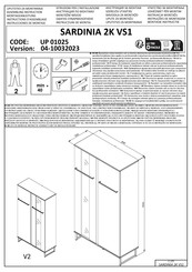 Homemate SARDINIA 2K VS1 UP 01025 Instructions D'assemblage