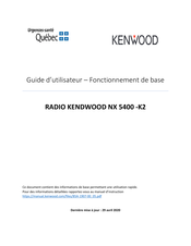 Kenwood NX 5400-K2 Guide D'utilisateur