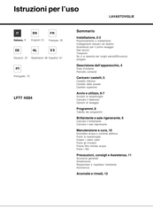 Hotpoint Ariston LFT7 H204 Mode D'emploi