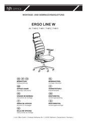 hjh OFFICE ERGO LINE W 714610 Instructions De Montage