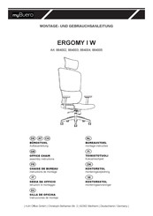 hjh OFFICE ERGOMY I W 884003 Instructions De Montage